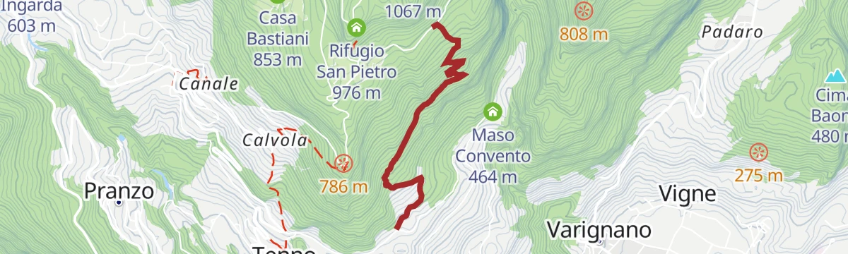 Route map: Variante Rancion - Trail